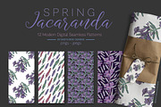 Spring Jacaranda Seamless Patterns, a Pattern Graphic by Sketchbook Designs (Thumbnail 5 of 9)