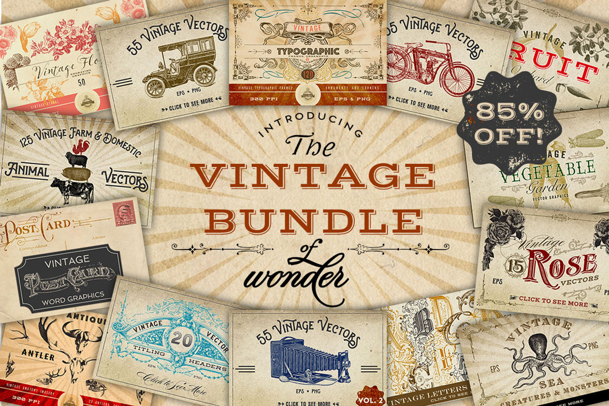 Vintage Bundle of Wonder, an Object Graphic by Eclectic Anthology (Photo 1 of 22)