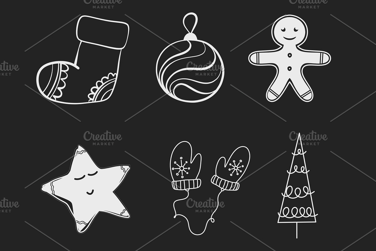Doodle Christmas Brushes, Procreate., a Brush Add-On by Lucrumplus (Photo 3 of 4)