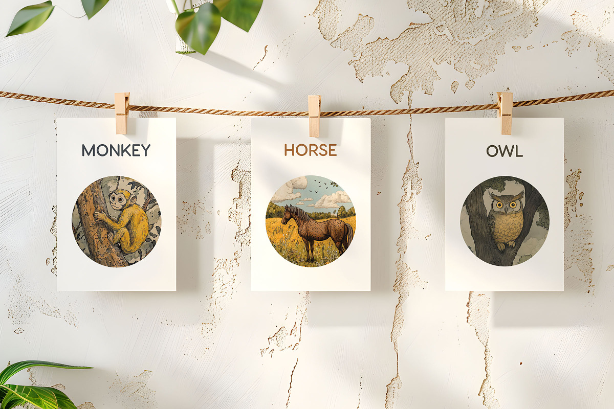 Fable - Animal Flashcards, a Card Template by CinderHeart Designs (Photo 5 of 6)