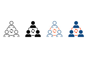 Collaboration Icons, an Object Illustration by Gentle Studio