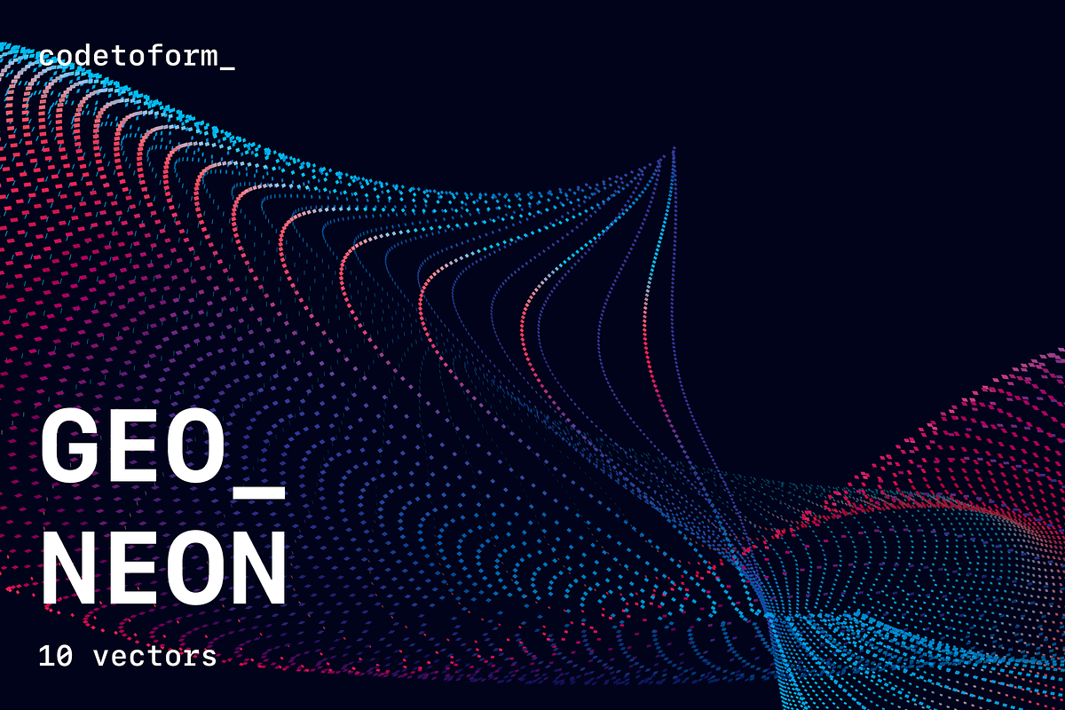 GEO_NEON Abstract Vectors, a Background Graphic by codetoform (Photo 1 of 12)
