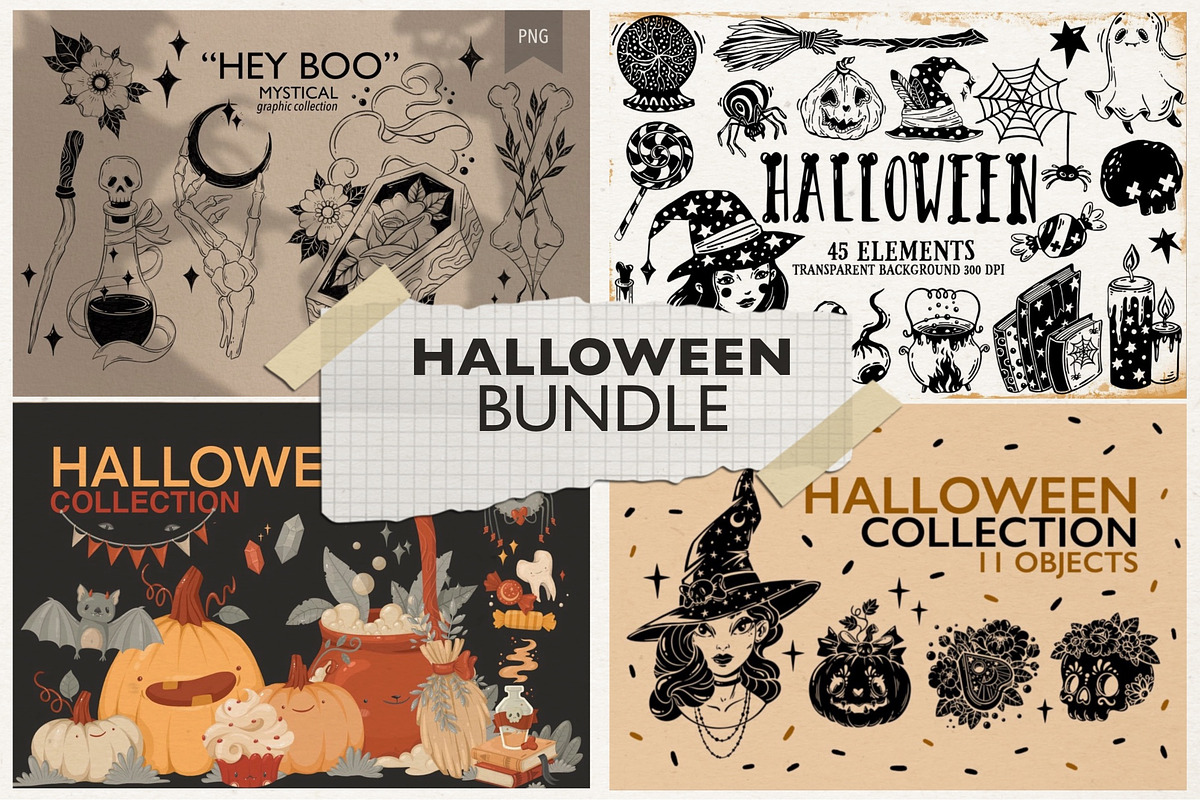 Halloween bundle, a Graphic by heyXeni (Photo 1 of 5)