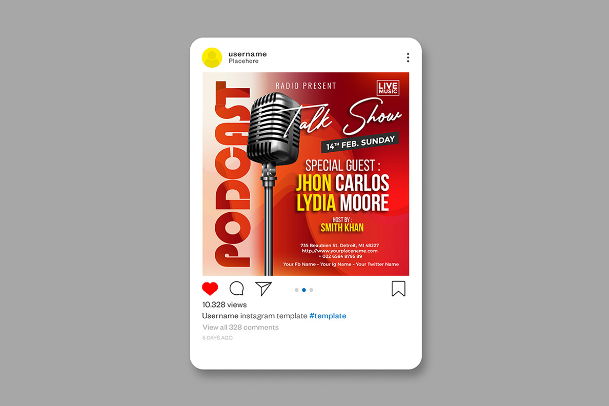 Podcast, a Flyer Template by imadeDesign (Photo 3 of 3)