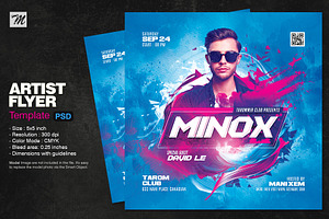 Artist Flyer Template, a Flyer Template by Tarommir