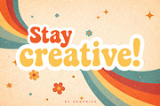 Groovy Deluxe - Retro groovy display, a Sans Serif Font by RC graphics (Thumbnail 3 of 3)