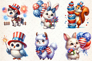 4th of July Animal Clipart, an Illustration by Rose Art (Thumbnail 3 of 4)