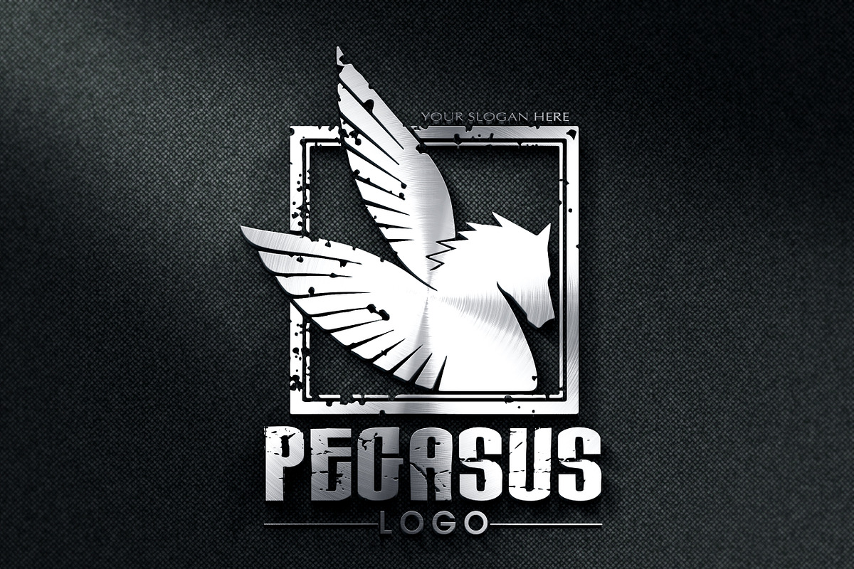 WT - Pegasus V1 Logo Template, an Education Illustration by WebTop Studio (Photo 2 of 4)