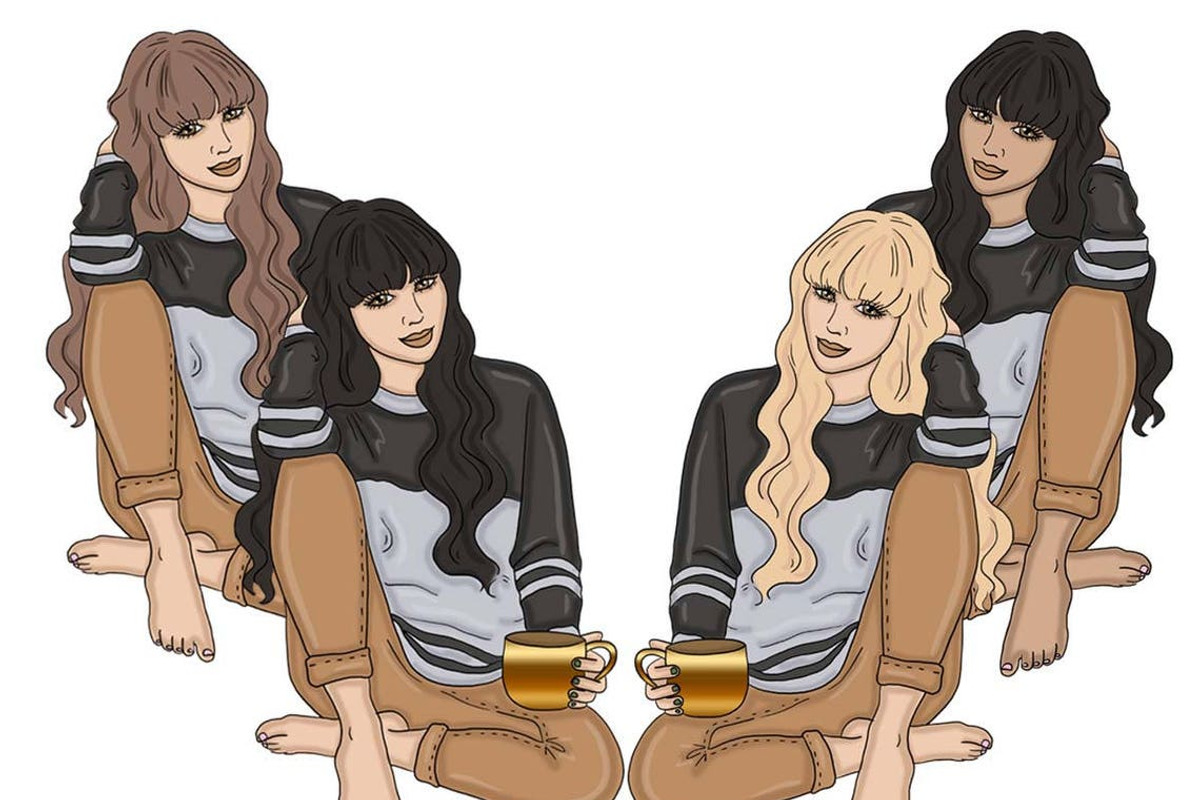 Coffee Girls Clipart, a Person Illustration by GlamArtZhanna (Photo 3 of 4)