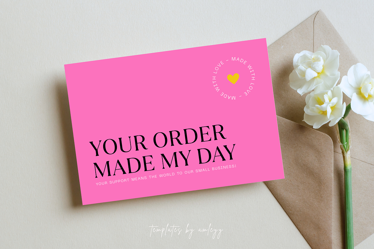 Thank You Card Template – Canva, a Card Template by Elegant_Studio44 (Photo 3 of 6)