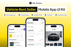 RentQu Seller - Car Rental UI Kit, an UI Kit Template by Moni Studio