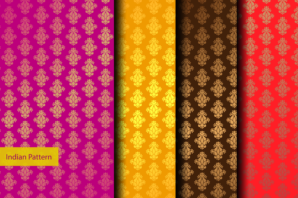 Seamless Indian Patterns Set of 75+, a Pattern Graphic by ThePhoton (Photo 6 of 17)