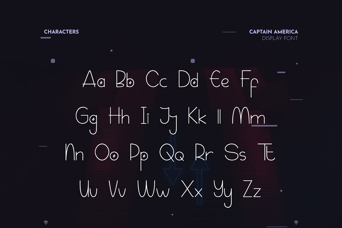 Captain America Modern Display, a Symbol Font by infernostudio3 (Photo 8 of 10)