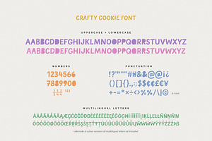 Crafty Cookie Handmade Cutout Font