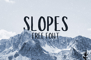 Slopes Brush Font