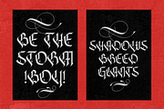 Grudge – Gothic Blackletter Typeface, a Blackletter Font by Almarkhatype (Thumbnail 7 of 15)