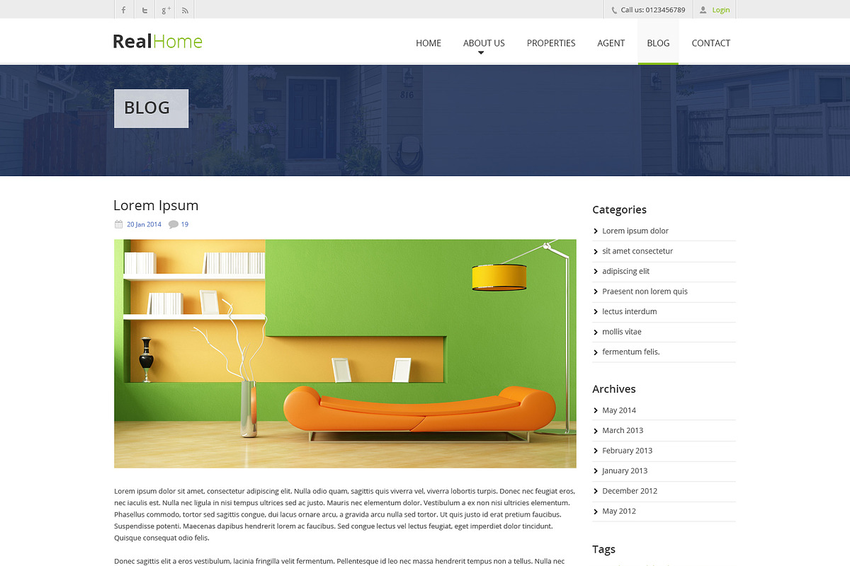 Real Home PSD Website Template, a Websites & App Template by WebbyTemplates (Photo 6 of 9)