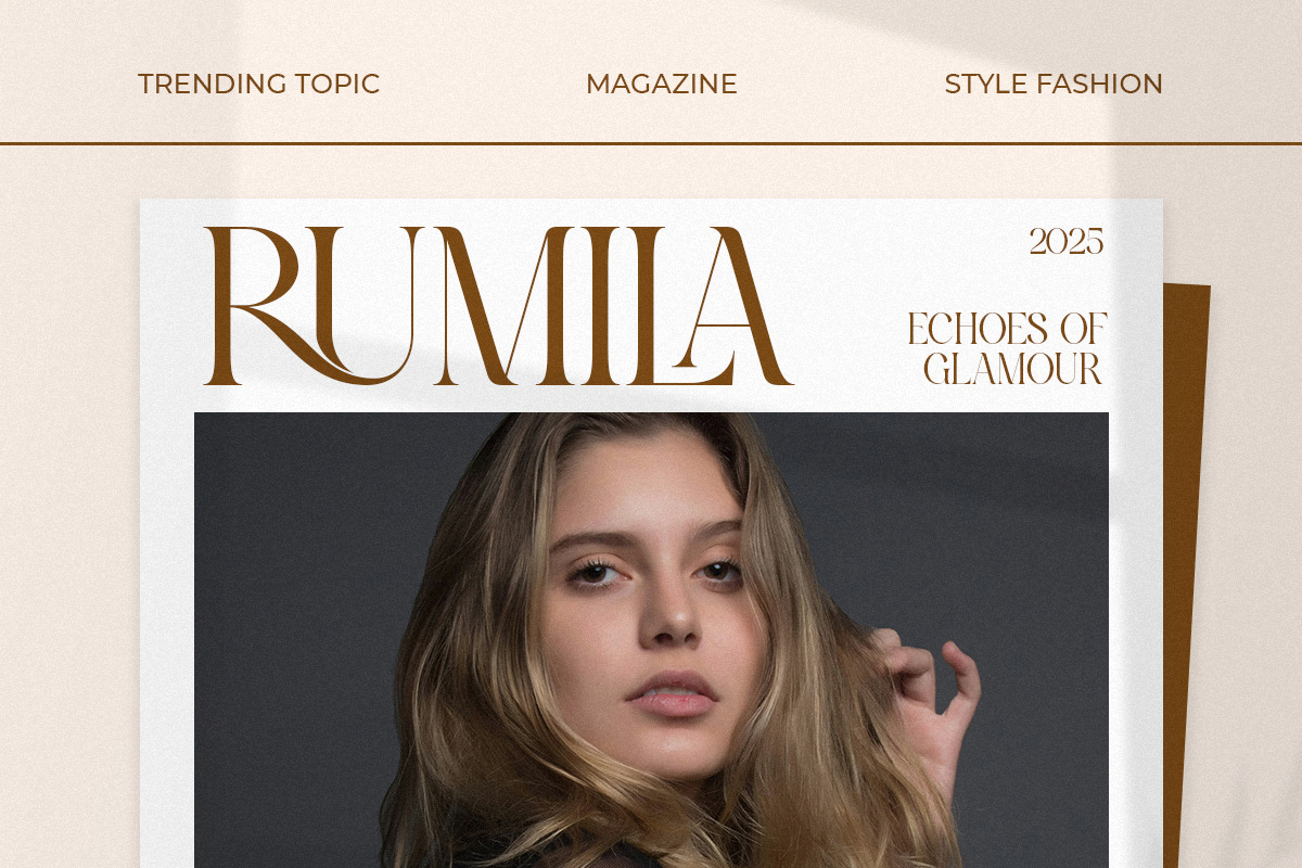 Reglica - Modern Elegant Luxury, a Serif Font by Qweera Studio (Photo 7 of 12)