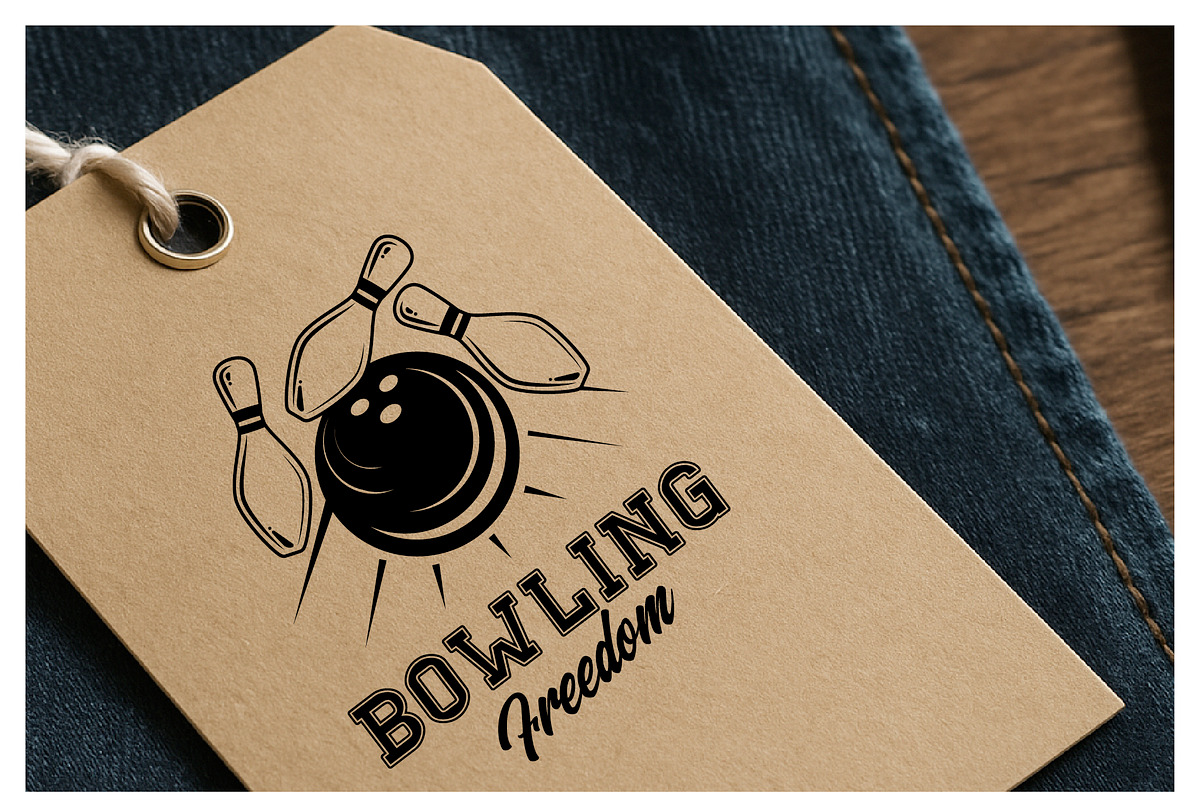 Bowling skittles & ball crushing set, a Sport Illustration by Lettering_Logo (Photo 2 of 3)