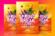 Spring Break Flyer Psd, a Flyer Template by Rome B Creation (Thumbnail 1 of 2)