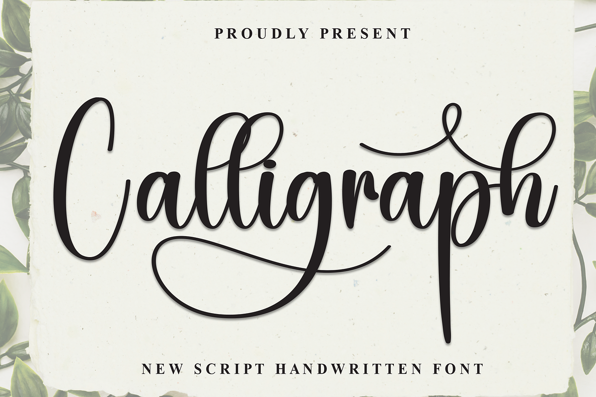 Calligraph | Script Font, a Handwritten Font by Scratchones (Photo 1 of 8)