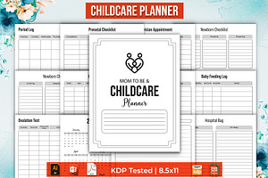 Editable Childcare Planner, a Templates & Theme by Brix Lab