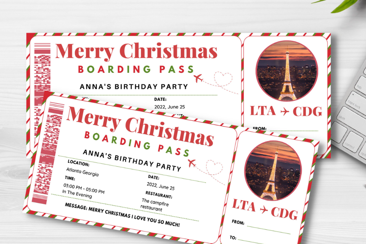 Editable Boarding Pass Template, a Card Template by YasdeyDesigns (Photo 8 of 8)