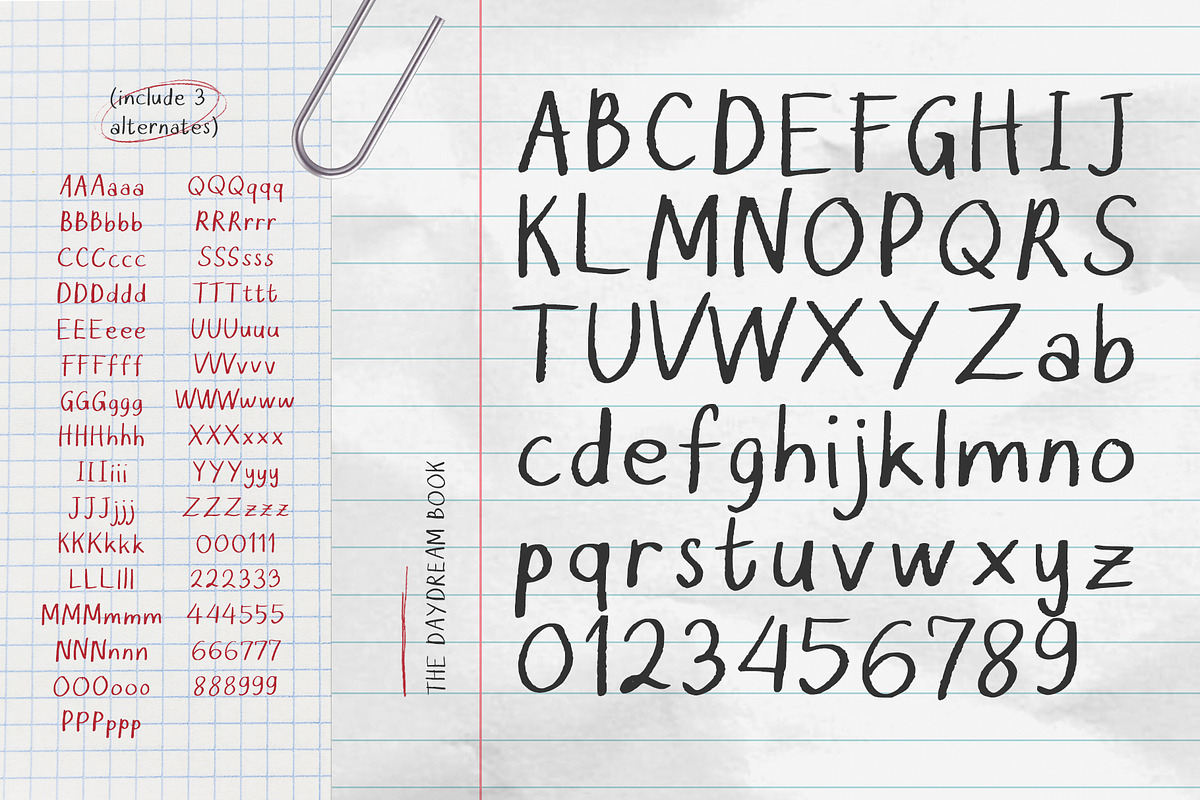The Daydream Book Handwritten Font, a Handwritten Font by Perplexitics (Photo 9 of 10)