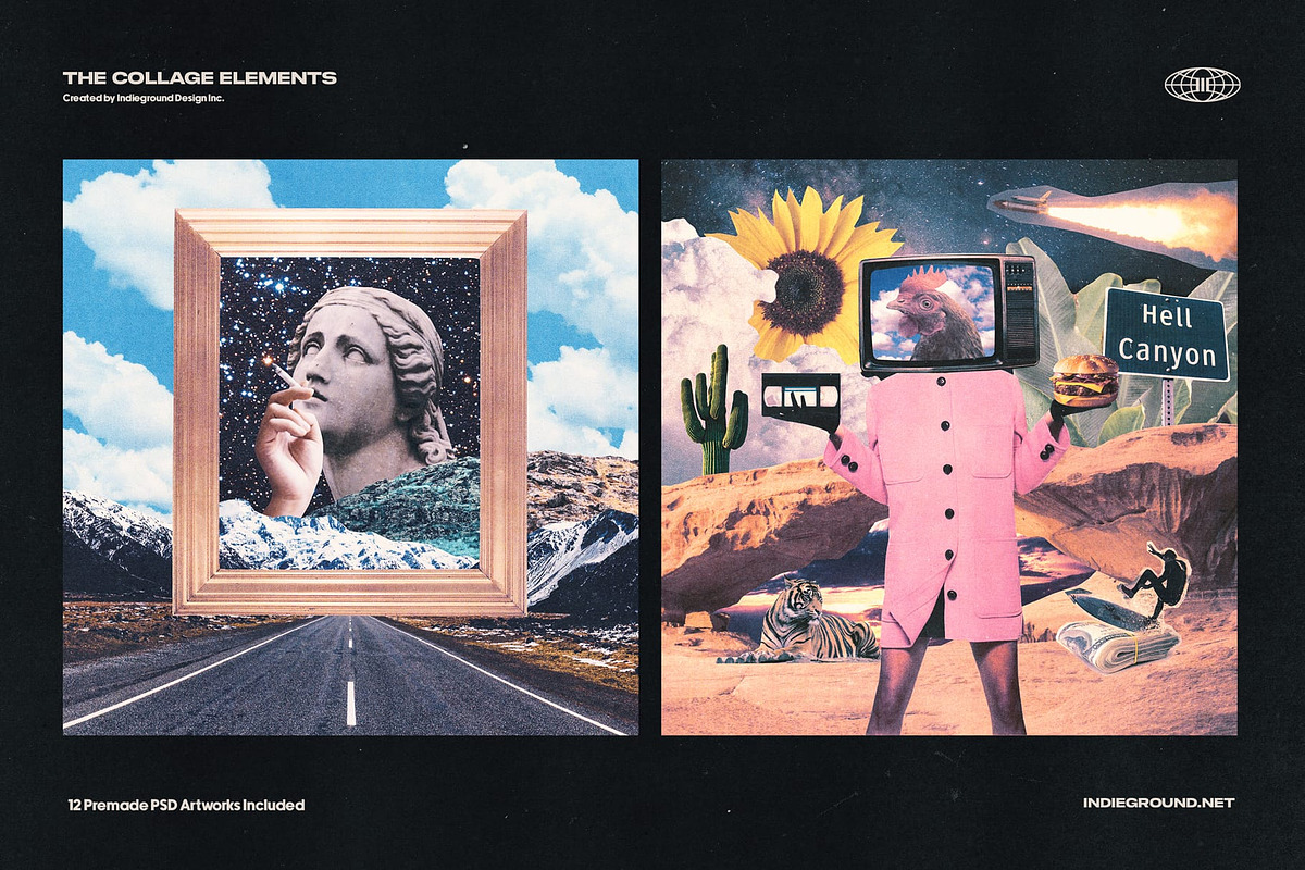 1500+ Collage Elements Creator Kit, an Object Graphic by Indieground Design Inc. (Photo 11 of 28)
