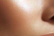 Woman's face with glowing skin, showcasing make up and highlight, a Beauty & Fashion Photo by Studio ANNA (Thumbnail 2 of 2)