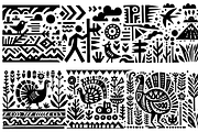 Vintage Flowers Folk Art, a Decorative Illustration by devastd (Thumbnail 5 of 28)