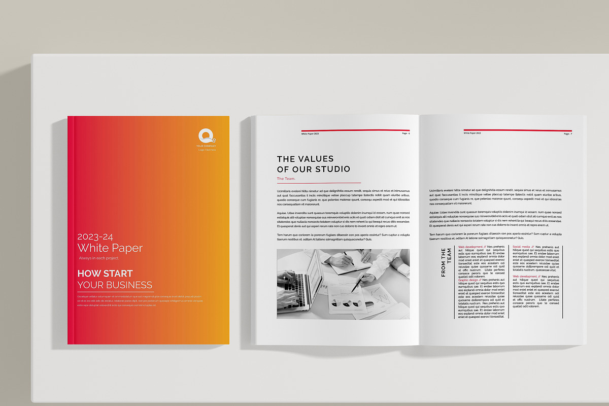 White Paper Template Word, a Brochure Template by obidullah_01 (Photo 4 of 8)