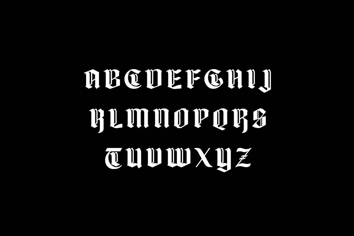Gothicfed Blackletter Font, a Blackletter Font by UICreative (Photo 4 of 13)