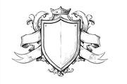 Hand-Drawn Heraldic Shield and Ribbo, a Graphic by BIPLOB EXPERT (Thumbnail 6 of 8)