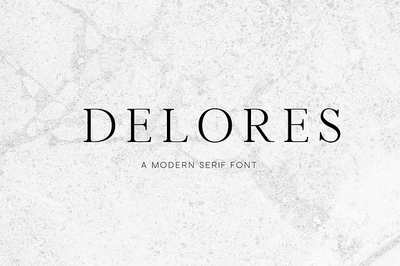Delores - A Modern Serif Font preview 6