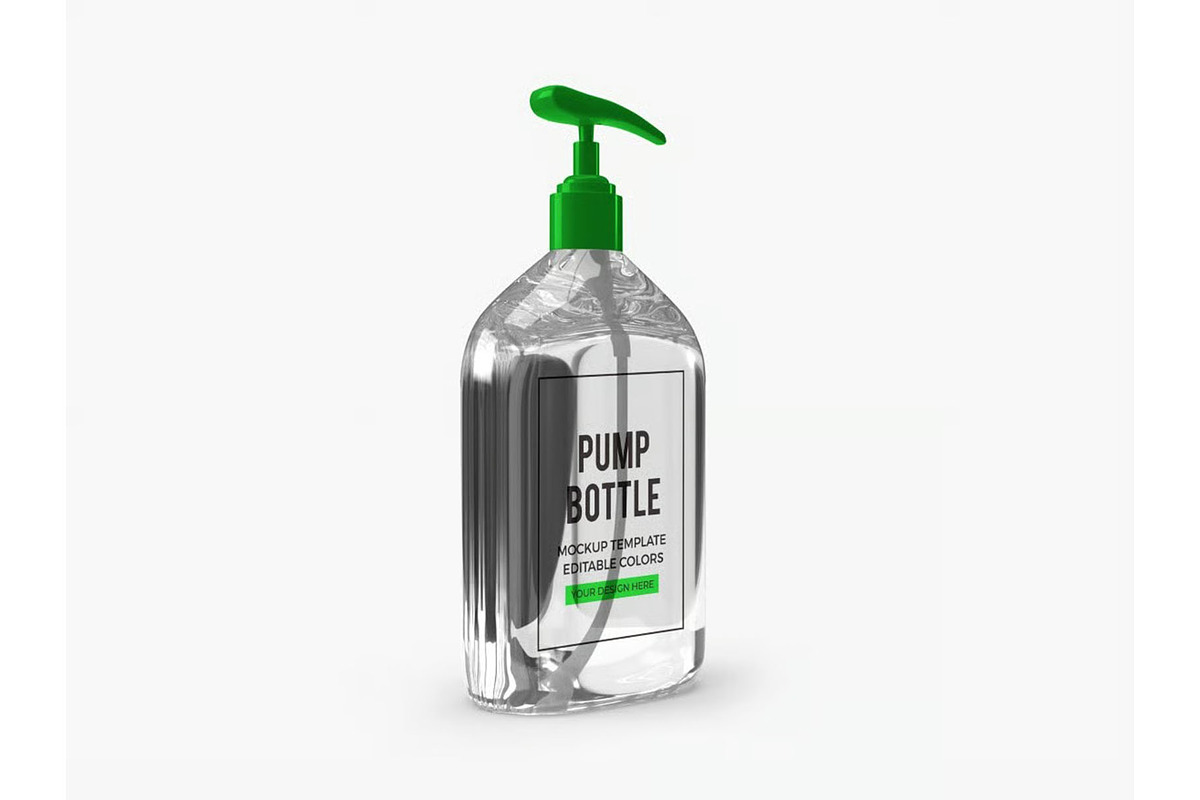 Gel Pump Bottle Packaging Mockup, a Packaging Mockup by DesignRushMarket (Photo 7 of 10)