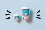 Floral Tea Girl Illustration, a Decorative Illustration by Chloe's Illustrations (Thumbnail 4 of 10)