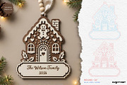 Gingerbread Houses Ornament Bundle, a Decorative Illustration by svgocean (Thumbnail 9 of 13)
