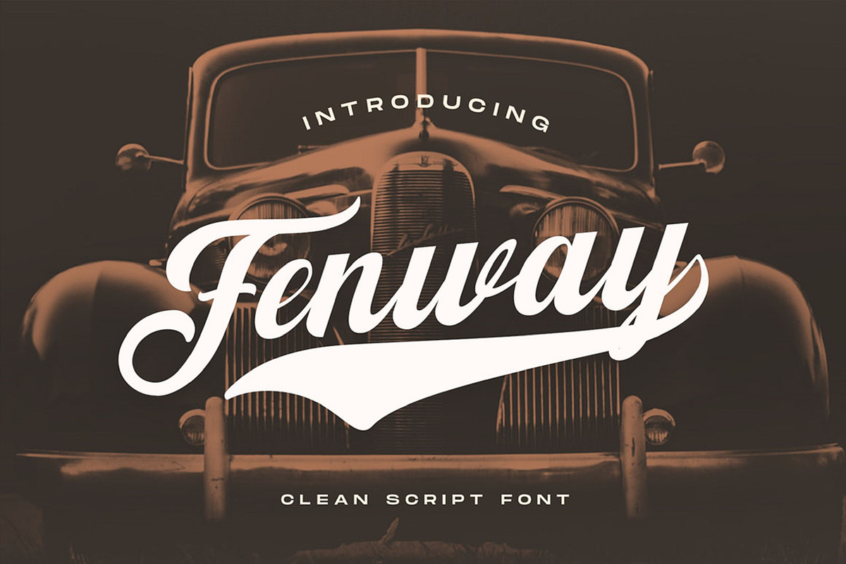 Retro Logo Font, a Script Font by Graphue