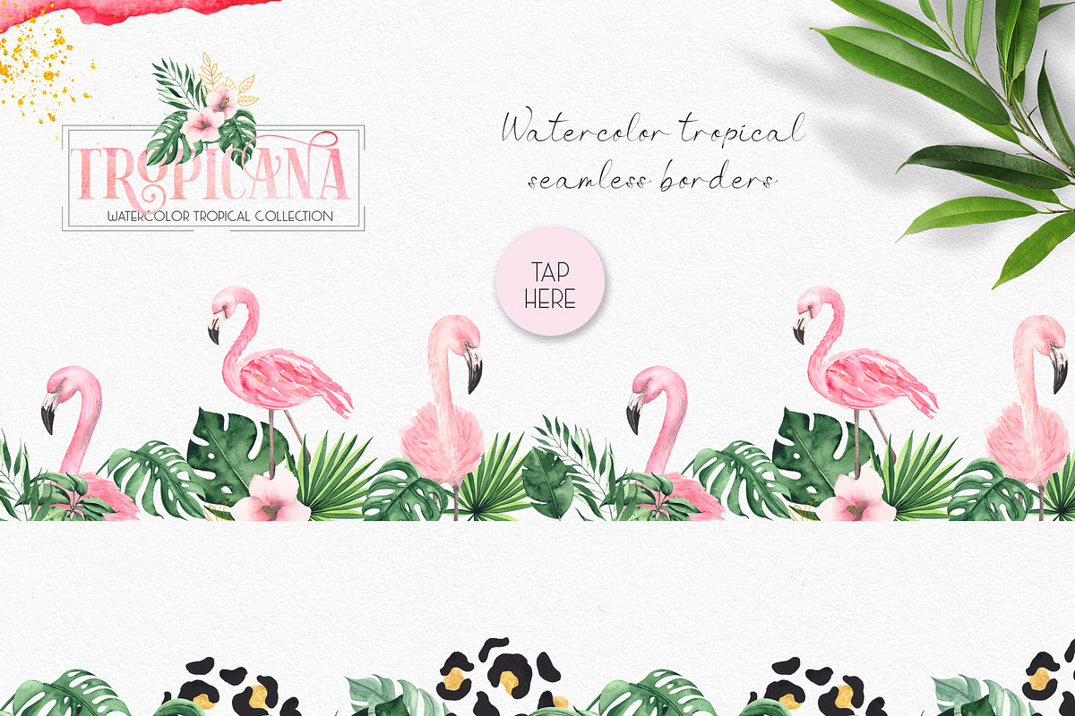 Watercolor tropical collection, an Object Graphic by Ana-Sakuta (Photo 4 of 16)