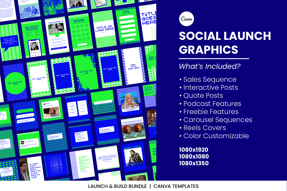 90s Brutalist Canva Social Media, a Social Media Template by WorkShy Studio (Photo 2 of 9)