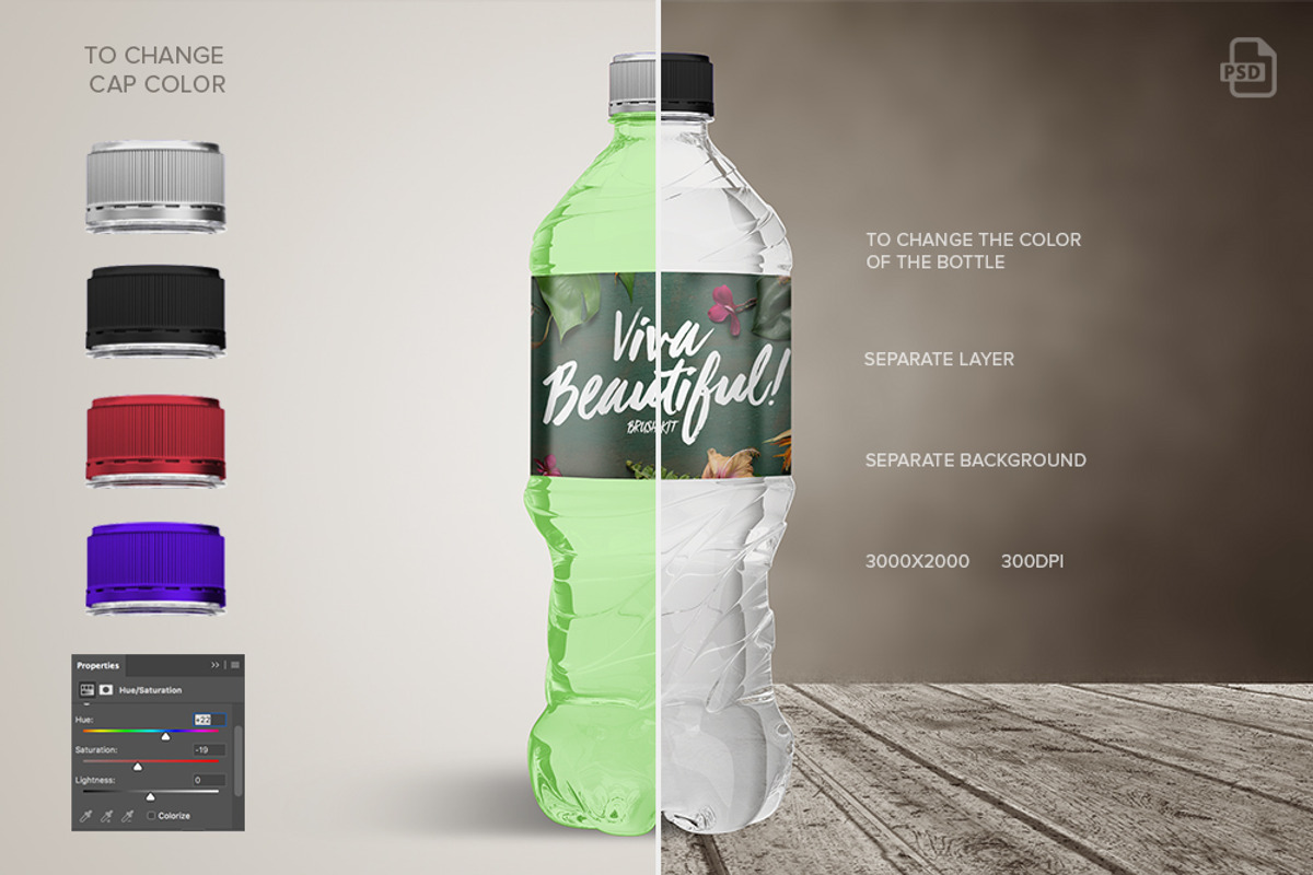 Bottle Water Mockup, a Packaging Mockup by shaman (Photo 1 of 5)