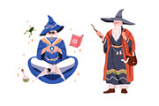 Magicians and wizards, magic set, a Person Illustration by Good Studio (Thumbnail 5 of 6)