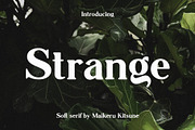 Strange - Soft Serif, a Serif Font by Mikhail Kitsune (Thumbnail 1 of 11)