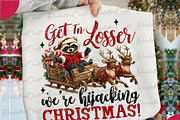 Funny Raccoon Christmas PNG, an Illustration by OK Design (Thumbnail 3 of 4)