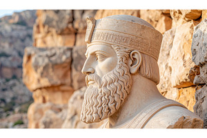A stone statue of an ancient ruler, an Architecture Photo by Igor Tichonow