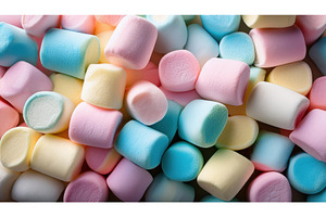 Soft, pastel-colored marshmallows, an Abstract Photo by Igor Tichonow