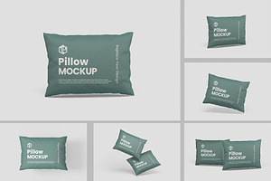 Rectangular Pillow Mockup, a Packaging Mockup by tiyasprabawa