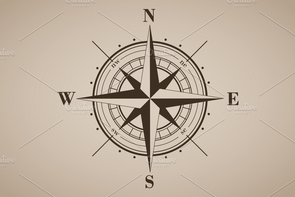 Vector compass rose (windrose) - 3, an Object Graphic by MSA-Graphics (Photo 1 of 3)