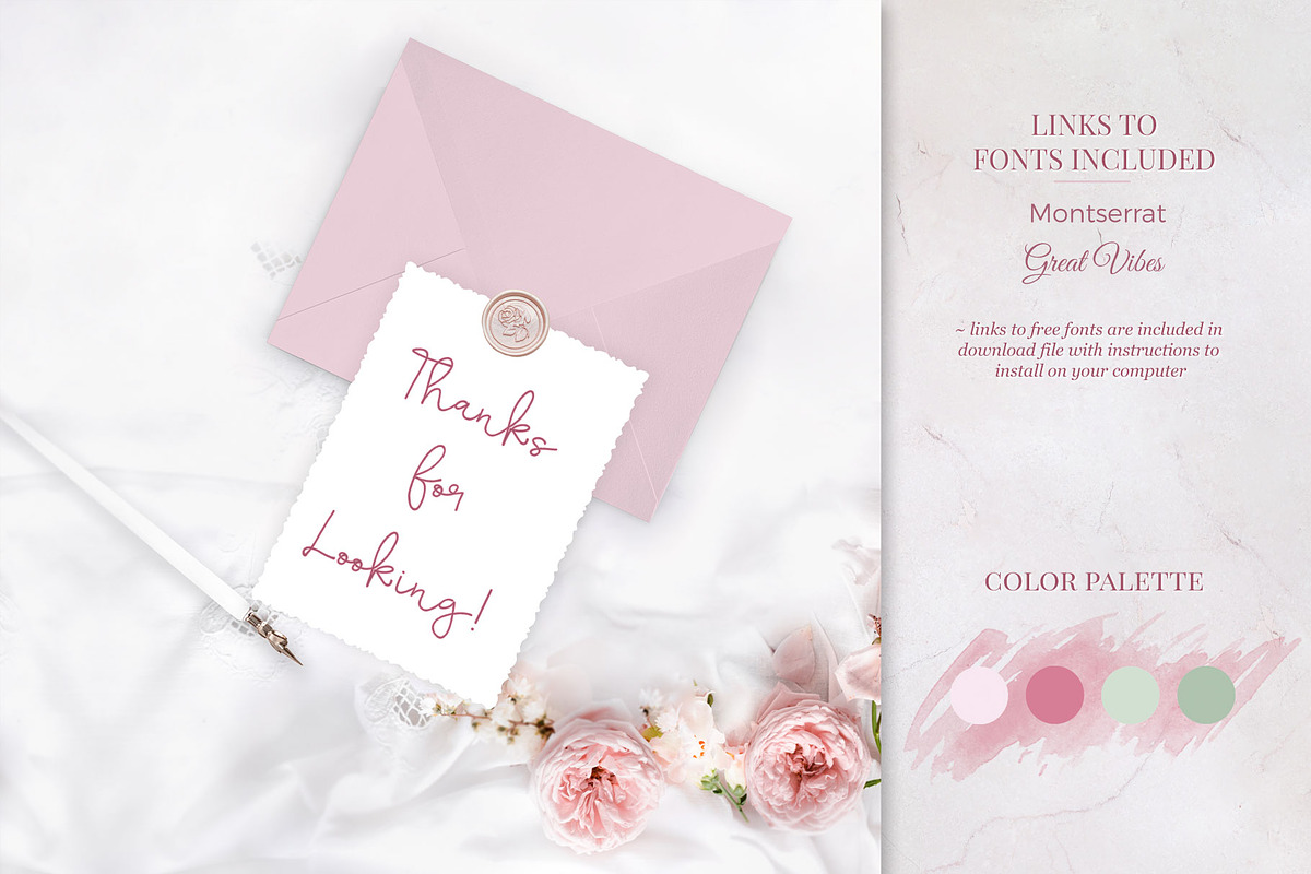 Magnolia & Eucalyptus Wedding Suite, an Invitation Template by Maggie Stilwell Design (Photo 7 of 7)